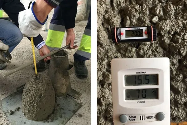 Cono de Abrams y temperatura